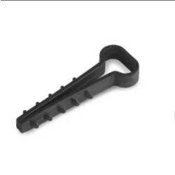 Uchwyt szybkiego montażu płaski 14x6mm - czarny 100 sztuk